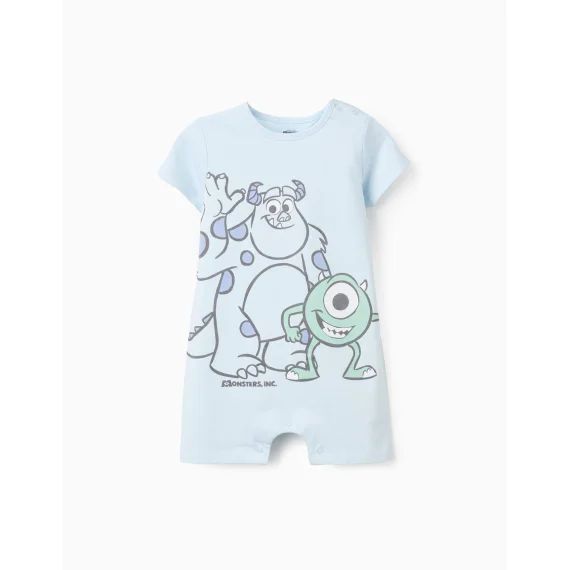 Pyjama-combishort En Coton Monstres Et Cie Bleu
