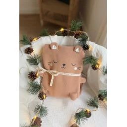 Couverture Bébé Polaire Mini Loutre Marron