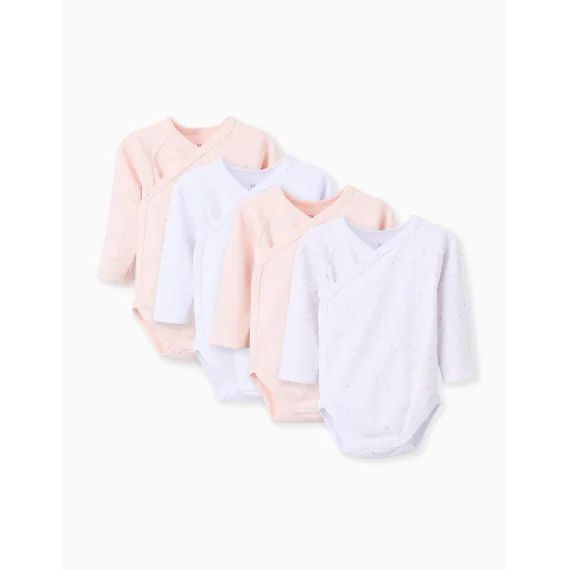 Pack 4 Bodies De Coton Multicolore