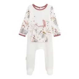 Pyjama bébé en velours Léonie blanc