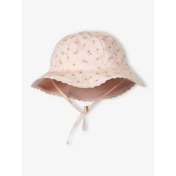 Bob imprimé fleuri bébé fille rose pâle