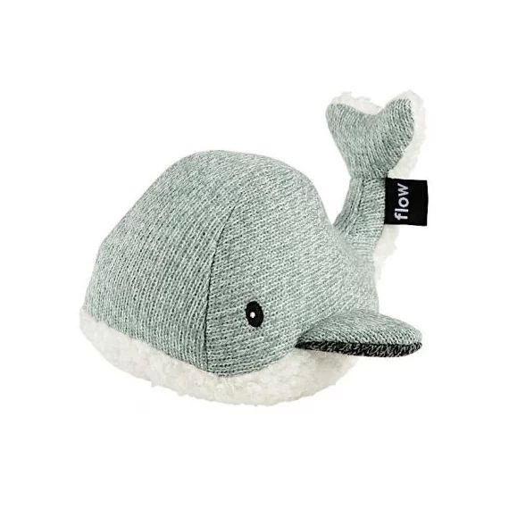 Peluche bruit blanc baleine Moby vert d&rsquo;eau (21 cm)