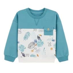 Sweat-shirt Bébé Garçon Athi Bleu