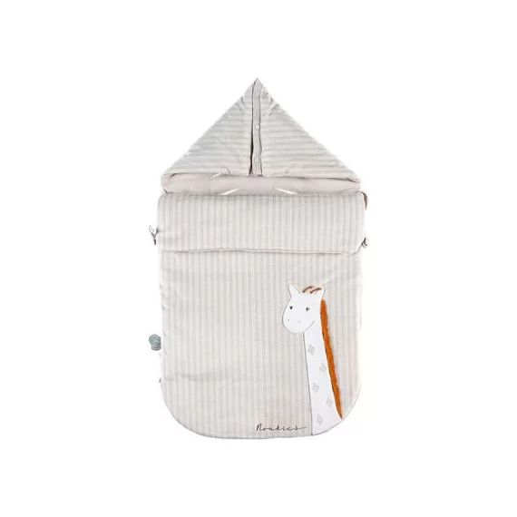 Nid d&rsquo;ange passe sangle en veloudoux Tiga la girafe TSO