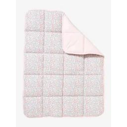 Tapis fond de parc VERTBAUDET rose/fleurs