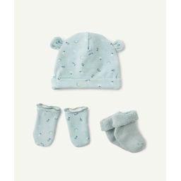 Le kit naissance bonnet gants et chaussettes en coton biologique –  – Soldes