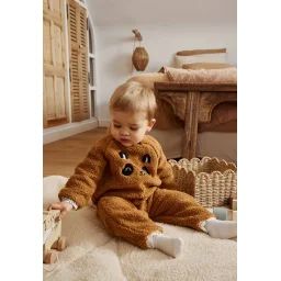 Surpyjama Bébé En Sherpa Maloueg Camel