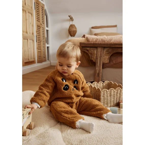 Surpyjama Bébé En Sherpa Maloueg Camel