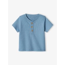 T-shirt tunisien bébé nid d’abeille bébé bleu ciel