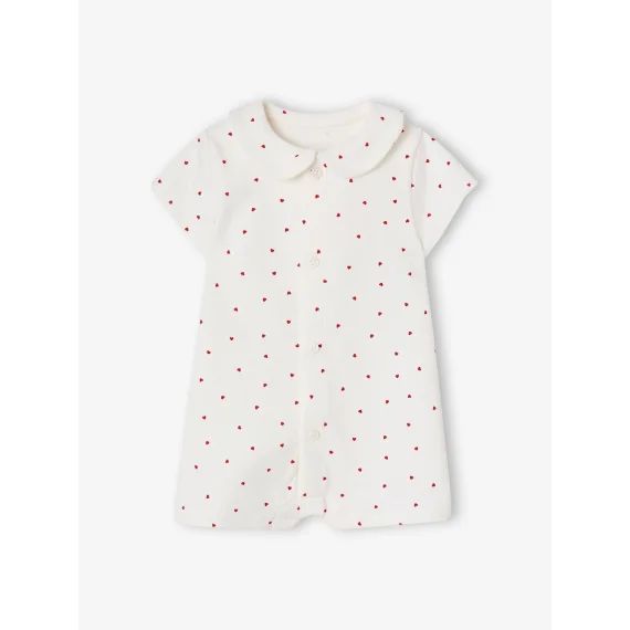 Combinaison fleurie naissance personnalisable blanc imprimé