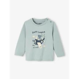 T-shirt fantaisie bébé garçon bleu glacier