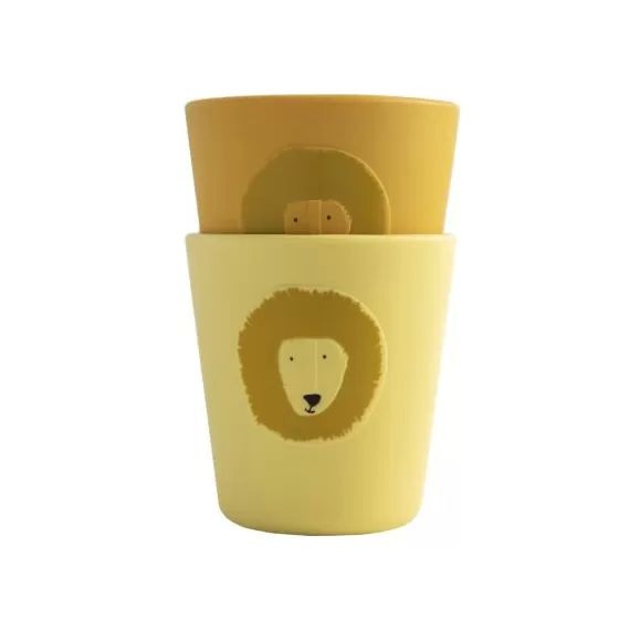 Lot de 2 gobelets en silicone Mr. Lion