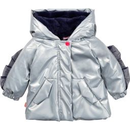 Doudoune zippée à capuche Fille Beige