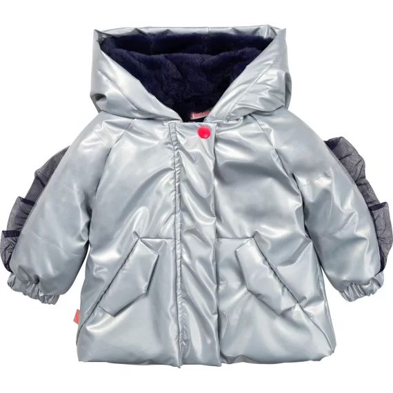 Doudoune zippée à capuche Fille Beige