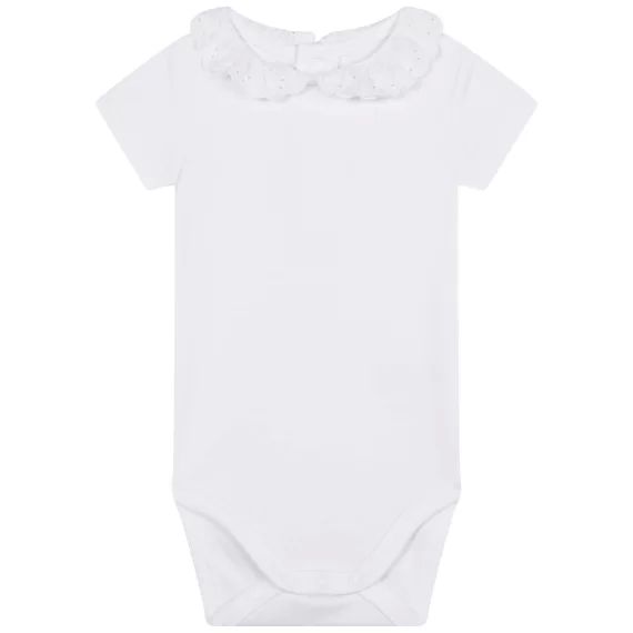 Body à manches courtes Fille Blanc