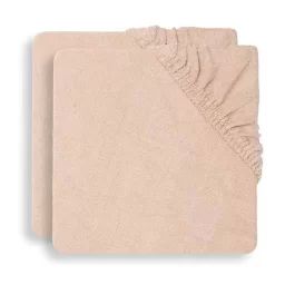Housse matelas à langer – JOLLEIN – Éponge Rose Pâle – 50×70 cm – Pour bébé dès la naissance rose