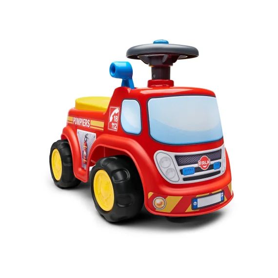 Porteur Avec Assise Ouvrante Et Volant Directionnel Avec Klaxon Rouge