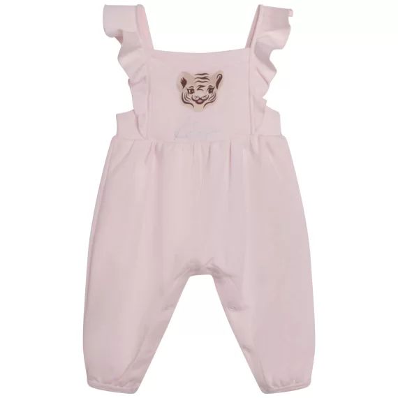 Salopette à bretelles Fille Rose