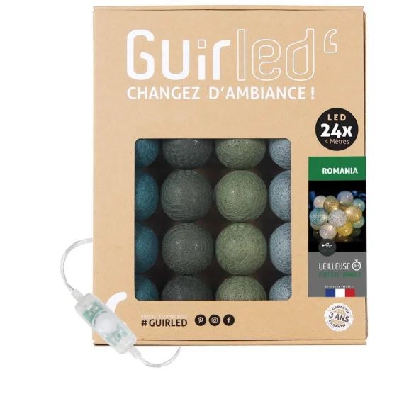Guirlande Boule Lumineuse Led Usb Veilleuse 2h Romania