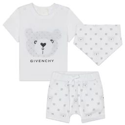 ENS.T-SHIRT+SHORT+BANDANA UNISEXE Blanc