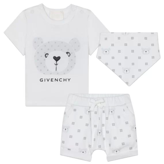 ENS.T-SHIRT+SHORT+BANDANA UNISEXE Blanc