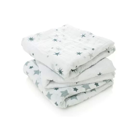 Lot de 3 langes Musy étoile Twinkle (70 x 70 cm)