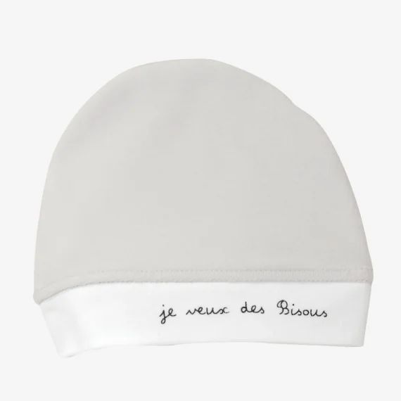 Bonnet De Naissance Gris