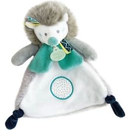 Coffret doudou plat Tiwipi hérisson (23 cm)