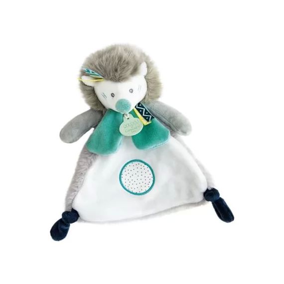 Coffret doudou plat Tiwipi hérisson (23 cm)