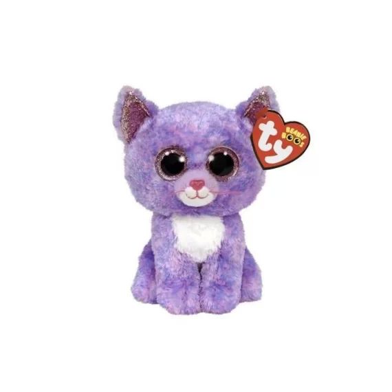 Ty – Peluche – Beanie Boos – Cassidy Chat – 15cm violet
