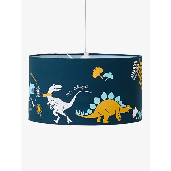 Abat-jour pour suspension DINOSAURE bleu