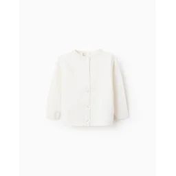 Gilet En Maille À Col Rond Beige Clair