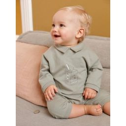 Combinaison bébé vert d&rsquo;eau