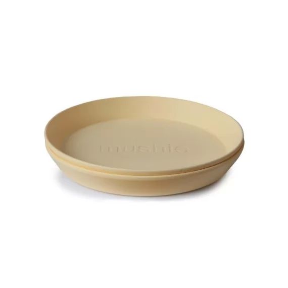 Lot de 2 assiettes rondes Pale daffodil