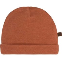 Bonnet en coton bio Melange miel (0-3 mois)