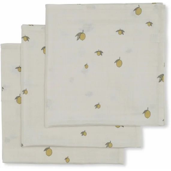 Lot De 3 Langes Ecru, Jaune, Vert