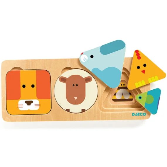 Puzzle superposable AnimaBasic (3 pièces)