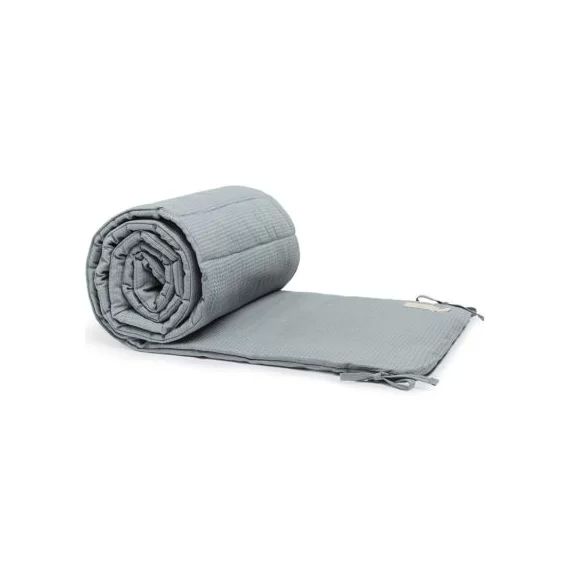 Tour de lit nid d&rsquo;abeille Nest Stone Blue (pour lits 60 x 120 et 70 x 140 cm)