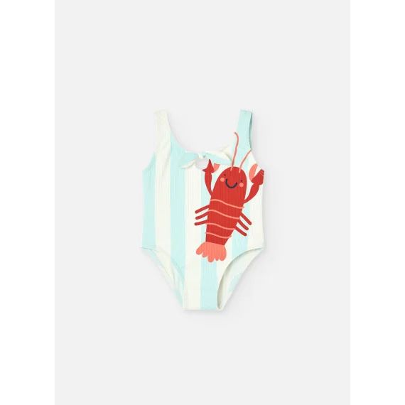 Maillot De Bain Polyamide Bleu