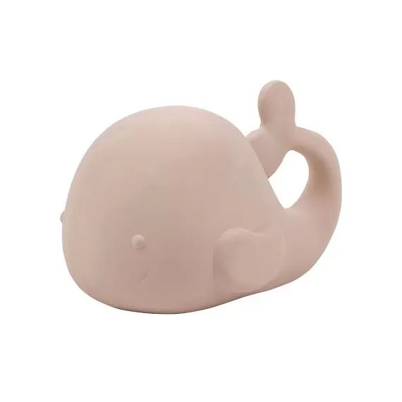 Jouet de bain baleine en caoutchouc rose