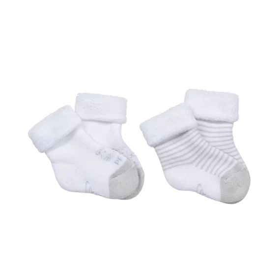 Lot de 2 paires de chaussettes Garçon Gris