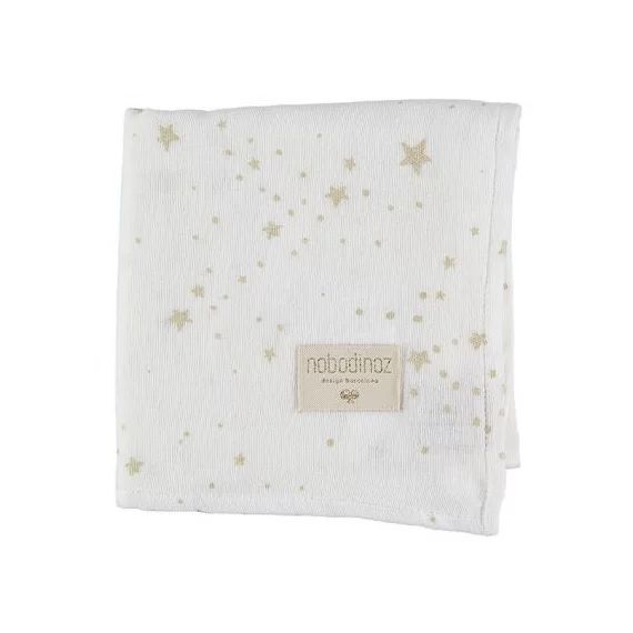 Lange Baby Love Gold stella White (70 x 70 cm)