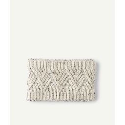 Snood en laine beige moucheté et en fibres recyclées bébé garçon –  – Soldes