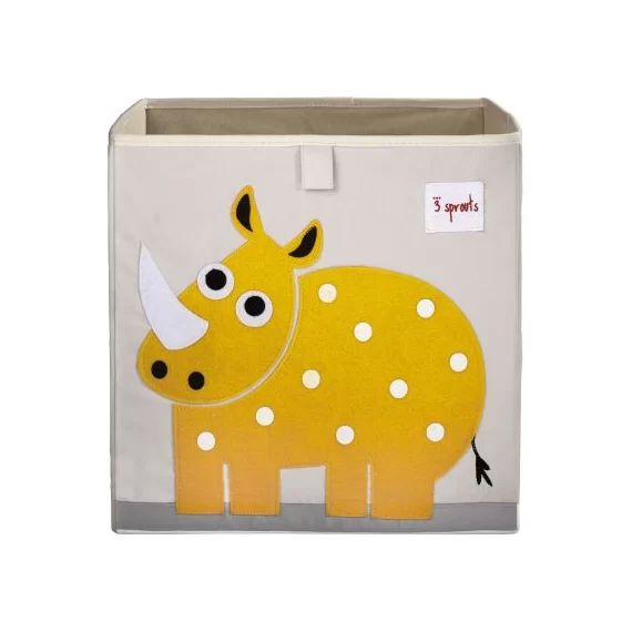 Cube de rangement Rhinocéros (33,5 x 33,5 cm)
