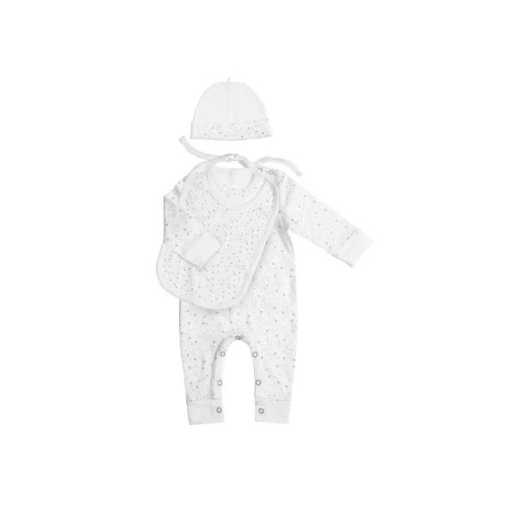 Ensemble naissance en coton biologique (3 pièces)
