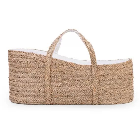 Couffin Moïse avec matelas herbes de mer naturel