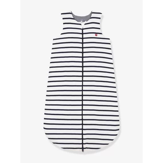 Gigoteuse à rayures en coton PETIT BATEAU blanc imprimé
