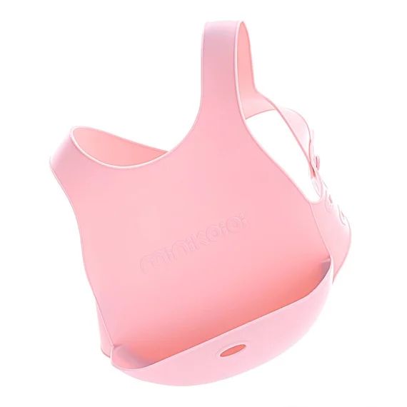 Bavoir Récupérateur En Silicone Rose