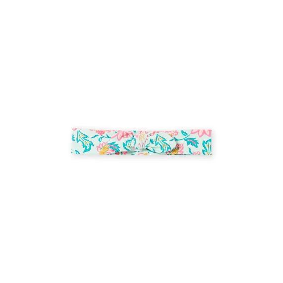 Bandeau Vert Amande Imprimé Fleuri Bébé Fille