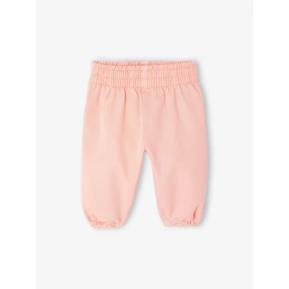 Pantalon en twill bébé fille rose pâle